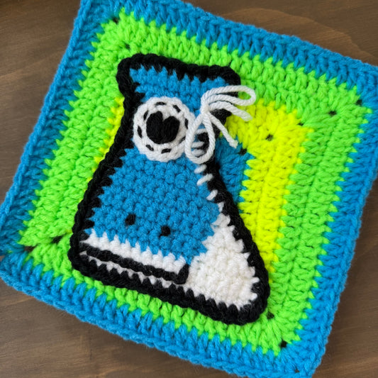 Kickin' It Old School Crochet Granny Square Pattern | Digital Download | PDF