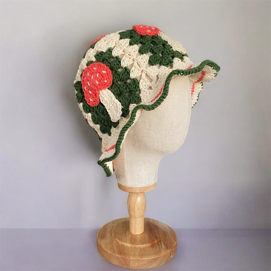 Granny Mushroom Bucket Hat Crochet Pattern