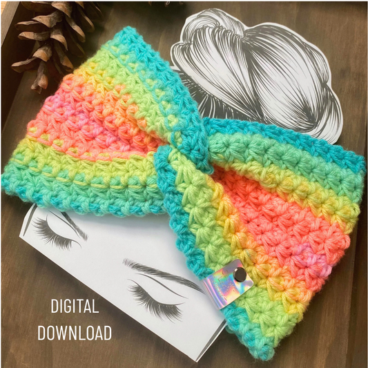 Fireside Ear Warmer Crochet Pattern