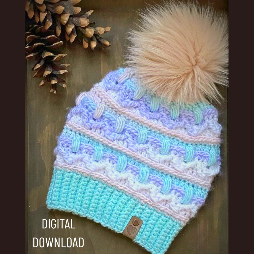 White Mountain Beanie Crochet Pattern