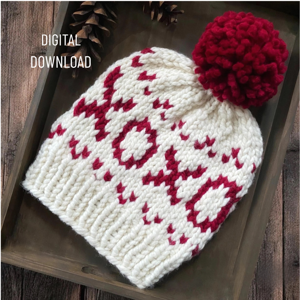 The XOXO Beanie Knit Pattern
