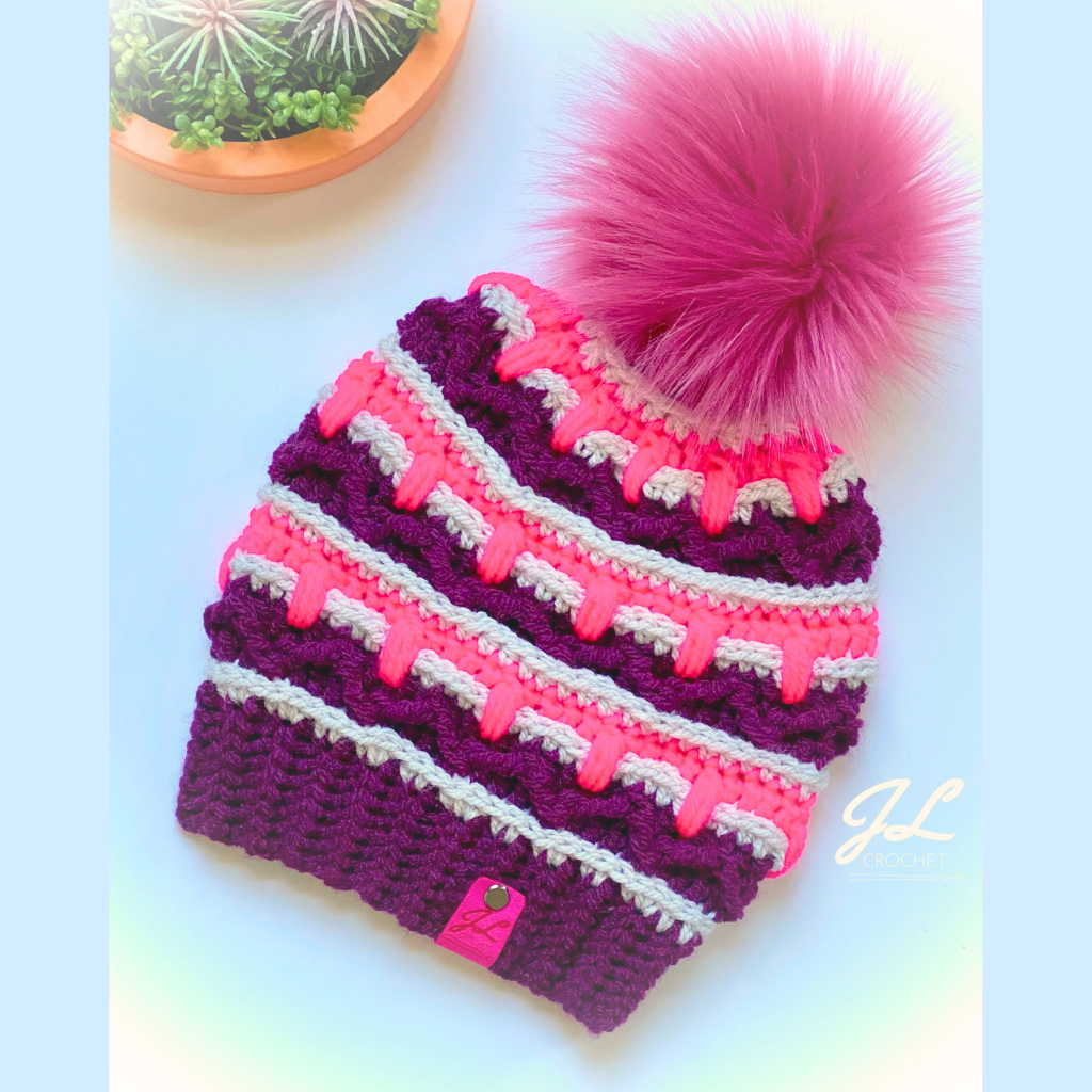 White Mountain Beanie Crochet Pattern