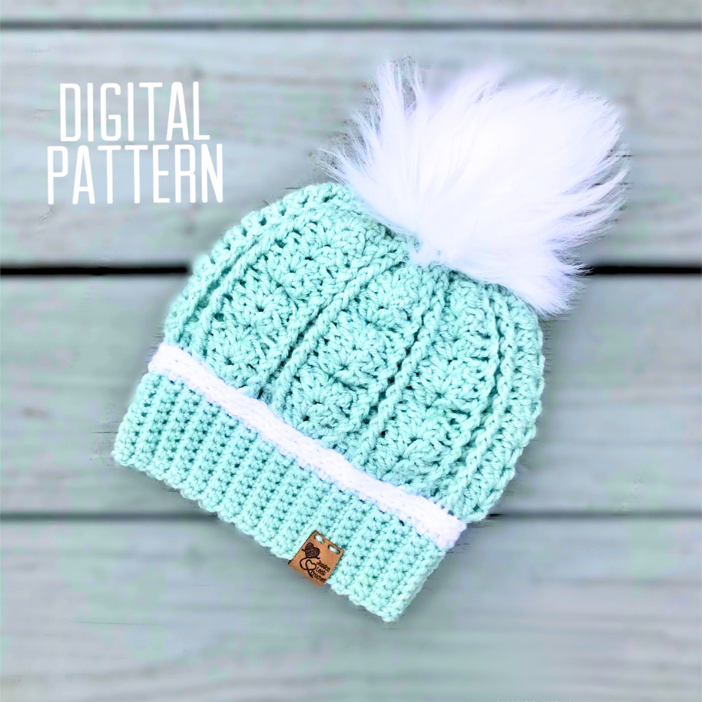 Winter's Frost Beanie Crochet Pattern