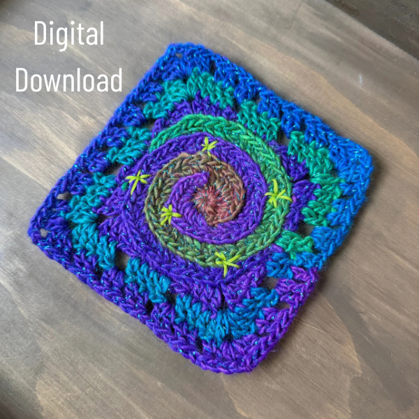 Twinkle Twist Crochet Granny Square Pattern | Digital Download | PDF