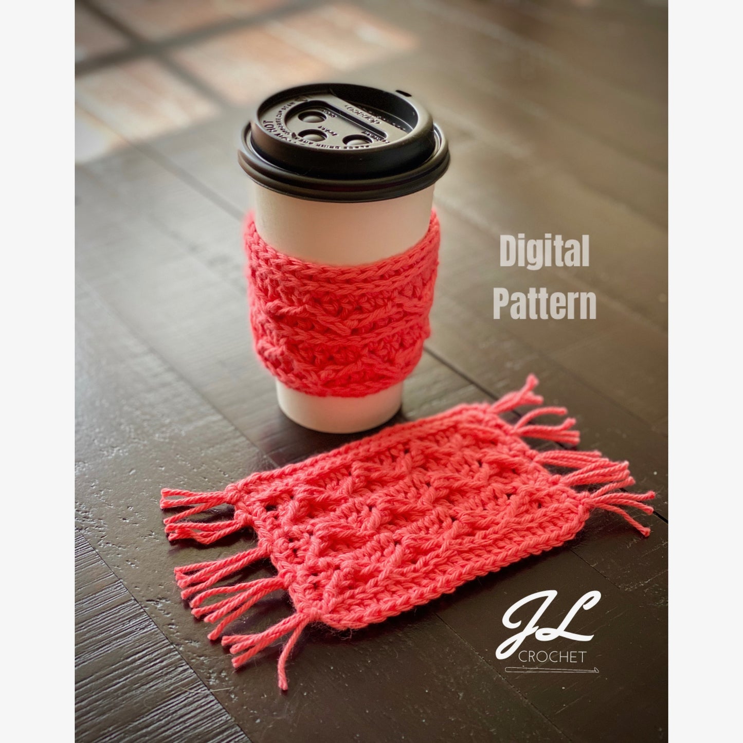 On-the-Fly Cup Cozy & Mug Rug Crochet Pattern