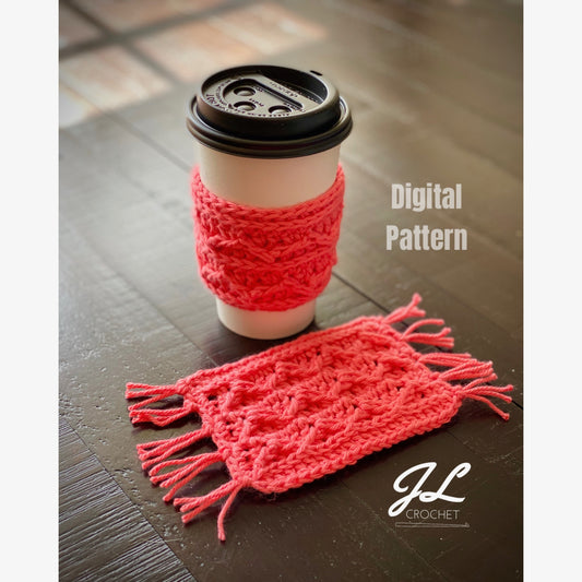 On-the-Fly Cup Cozy & Mug Rug Crochet Pattern