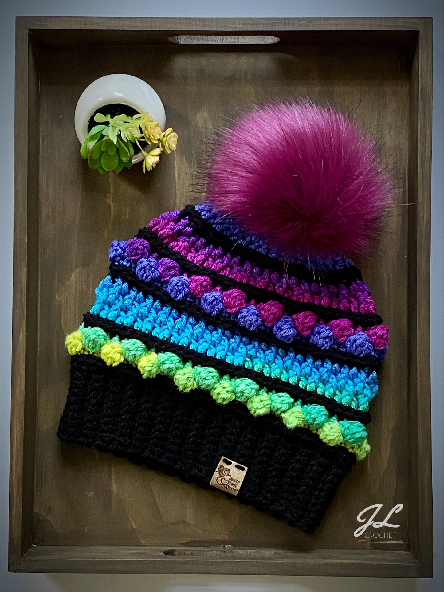 New Hampshire Cabin Beanie Crochet Pattern