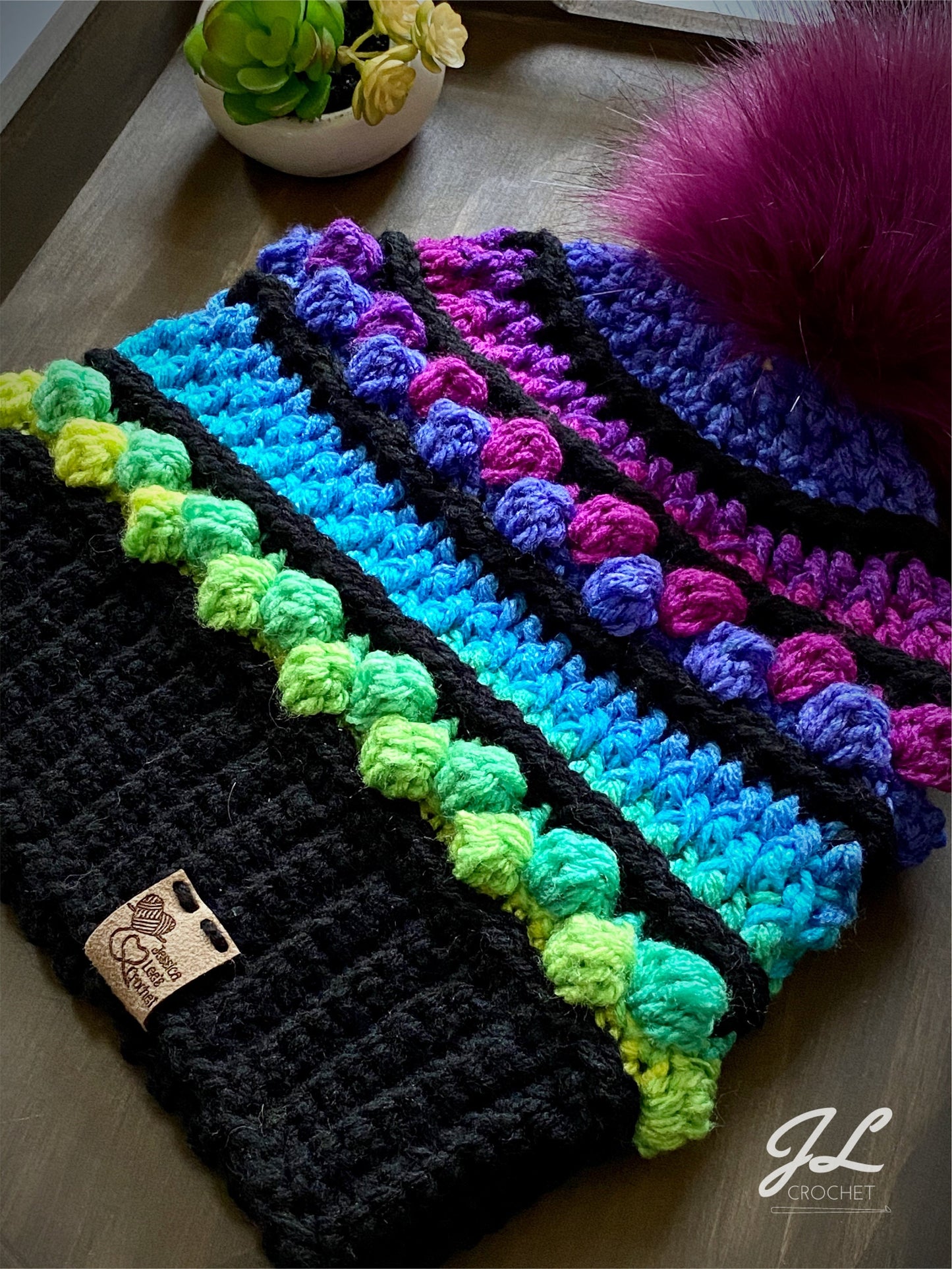 New Hampshire Cabin Beanie Crochet Pattern