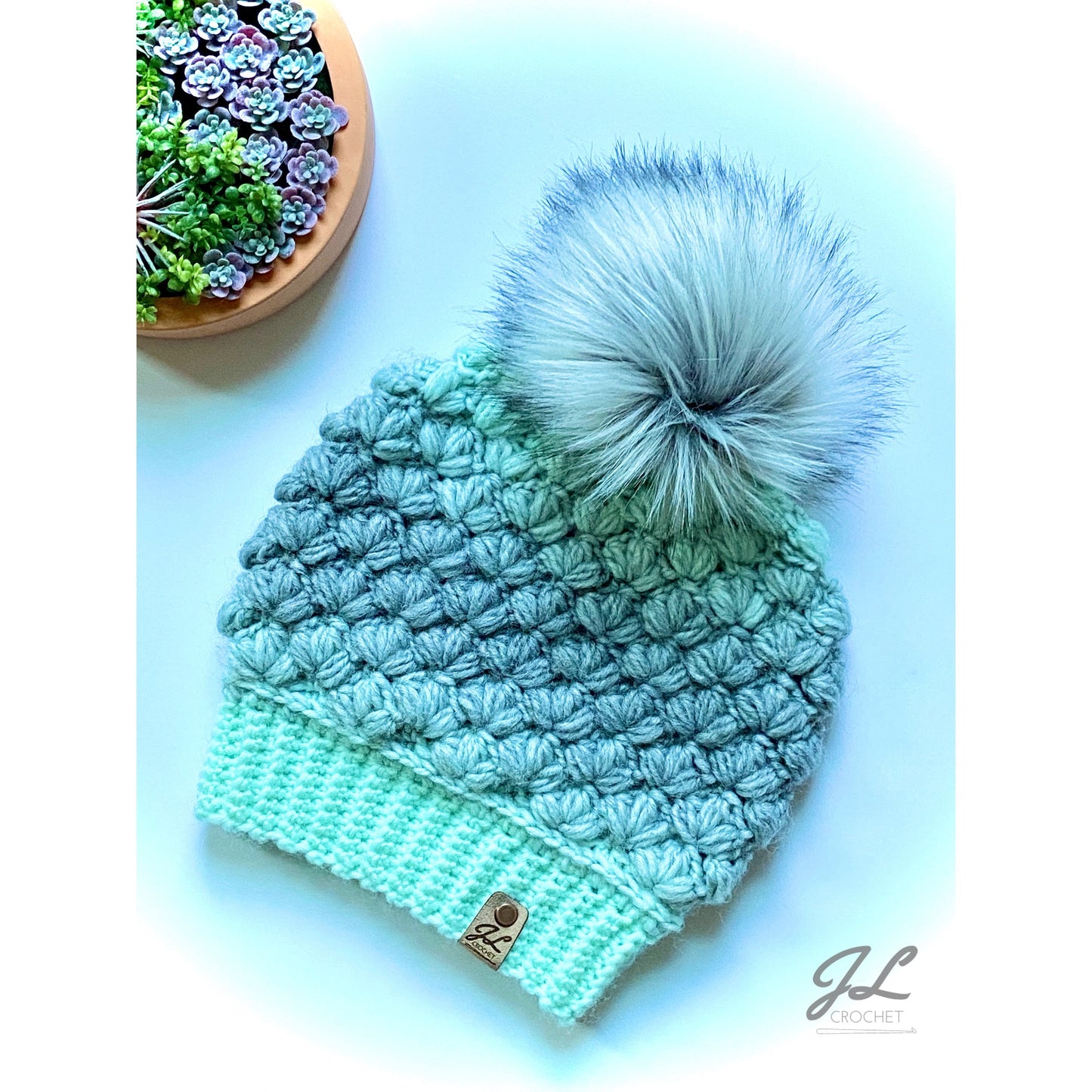 Winter Lily Beanie Crochet Pattern
