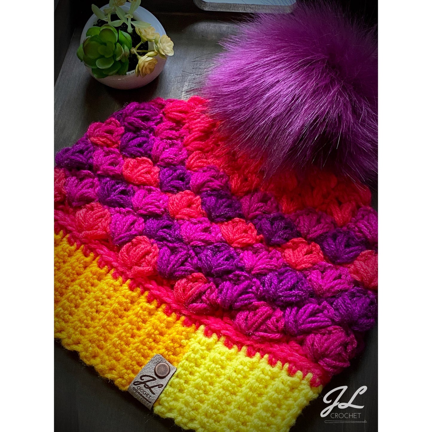 Winter Lily Beanie Crochet Pattern
