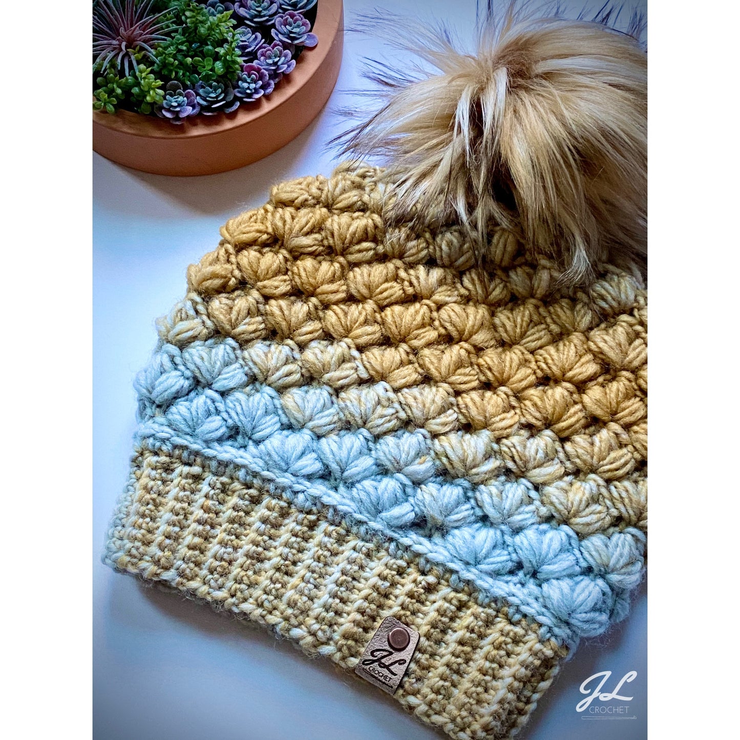 Winter Lily Beanie Crochet Pattern