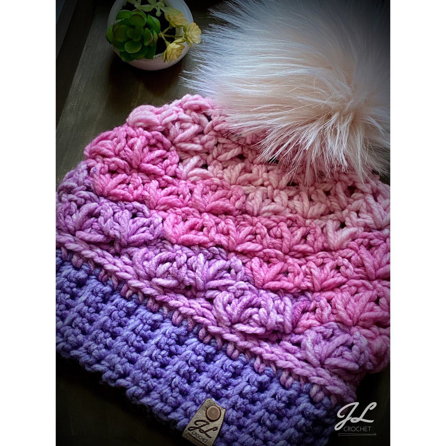 Winter Lily Beanie Crochet Pattern