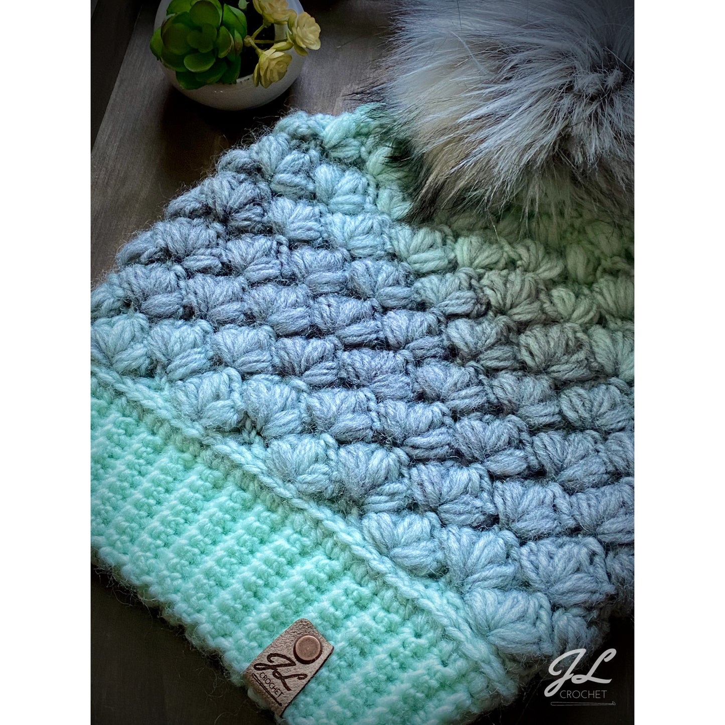 Winter Lily Beanie Crochet Pattern