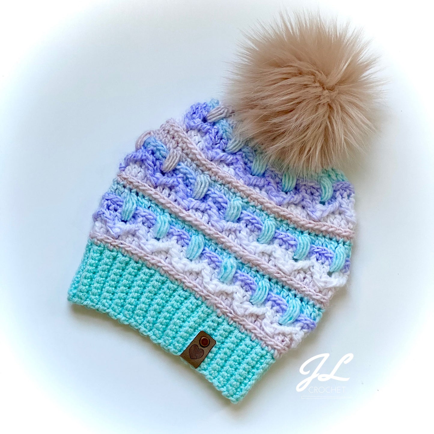 White Mountain Beanie Crochet Pattern