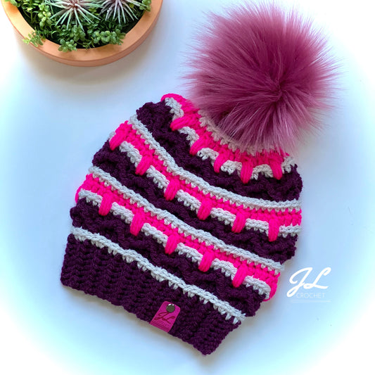 White Mountain Beanie Crochet Pattern