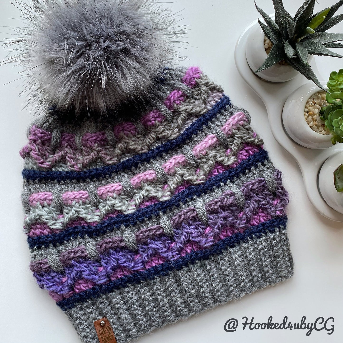 White Mountain Beanie Crochet Pattern