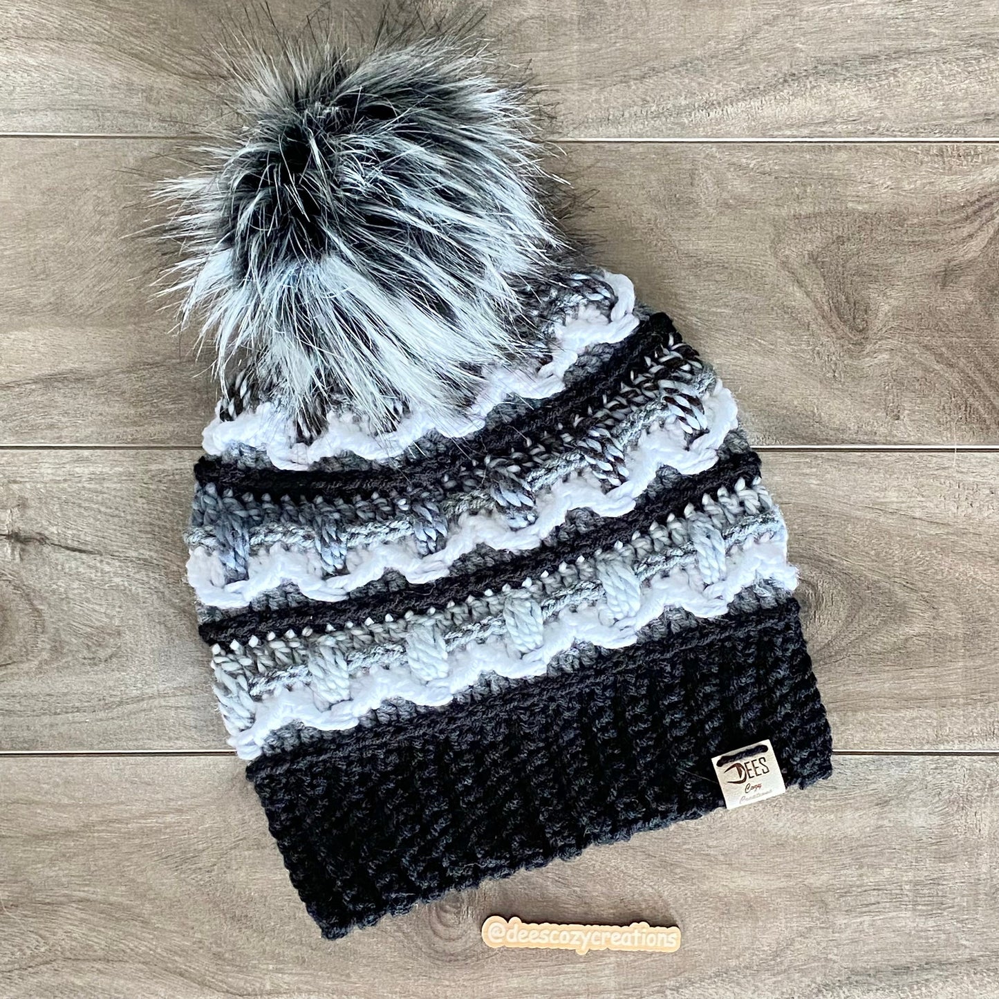 White Mountain Beanie Crochet Pattern