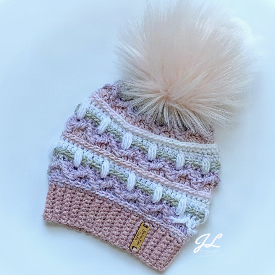 White Mountain Beanie Crochet Pattern