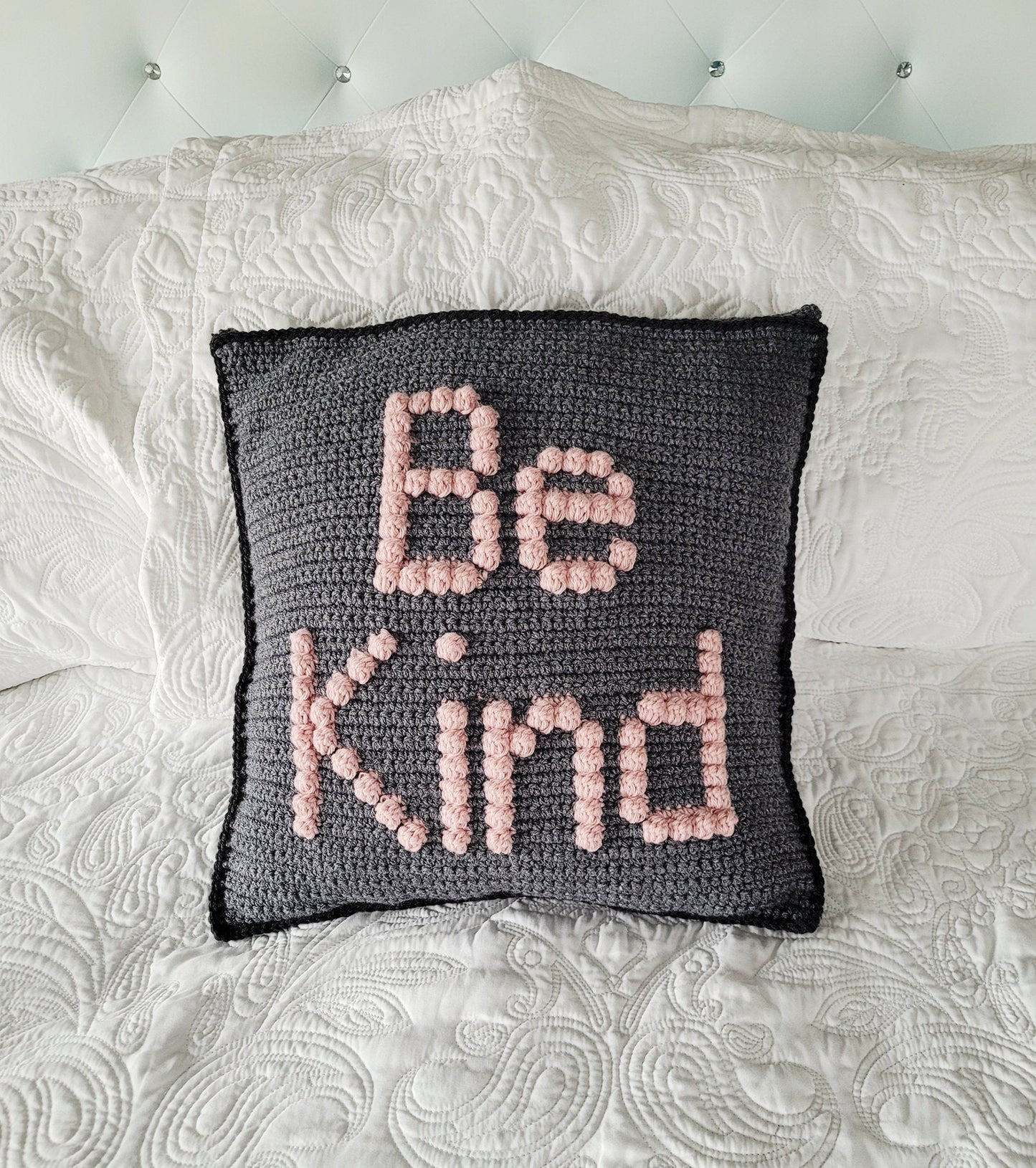 Be Kind Pillow Cover Crochet Pattern