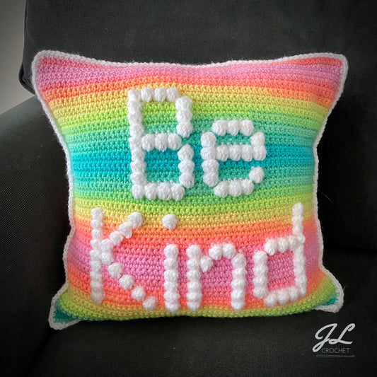 Be Kind Pillow Cover Crochet Pattern