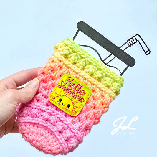 PRINTABLE Iced Beverage Cozy Template