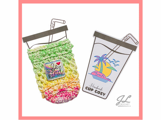 PRINTABLE Iced Beverage Cozy Island Theme Template