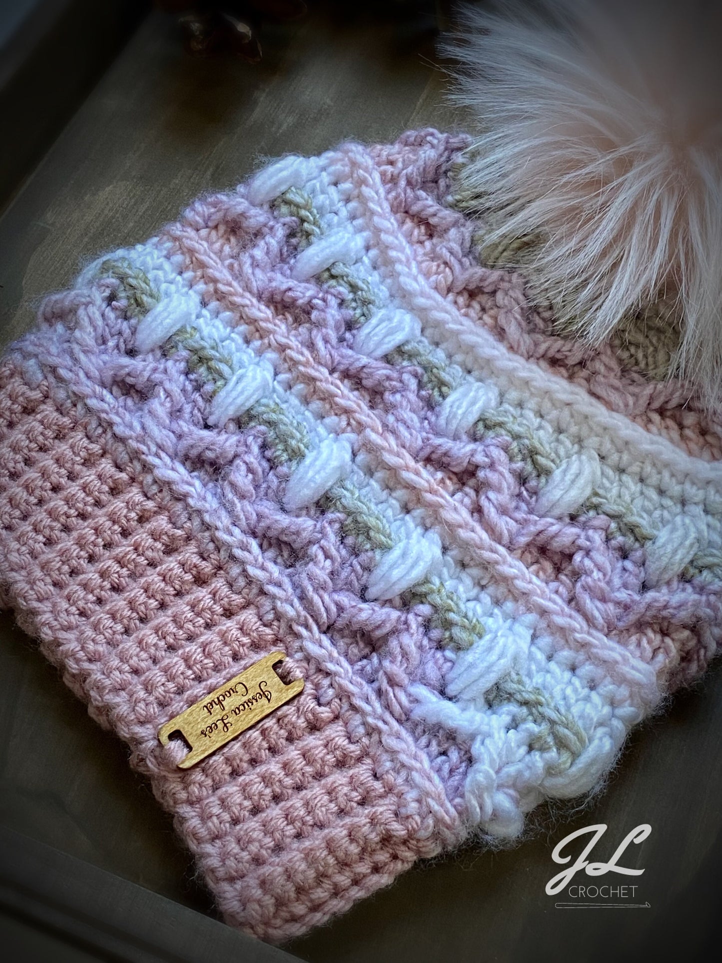 White Mountain Beanie Crochet Pattern