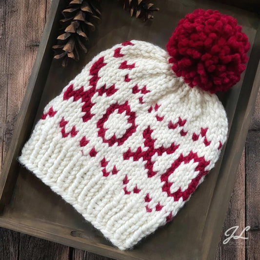 The XOXO Beanie Knit Pattern