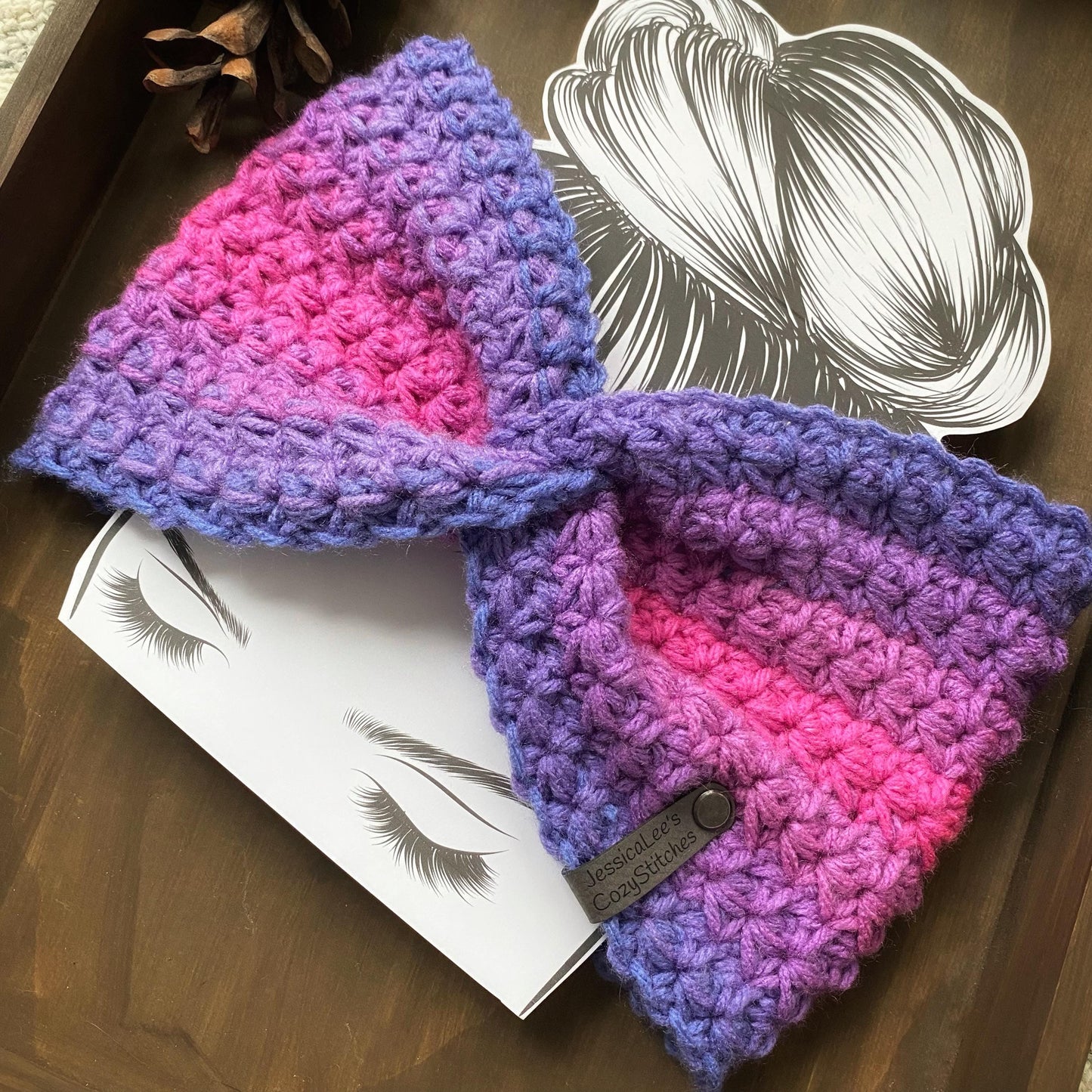 Fireside Ear Warmer Crochet Pattern