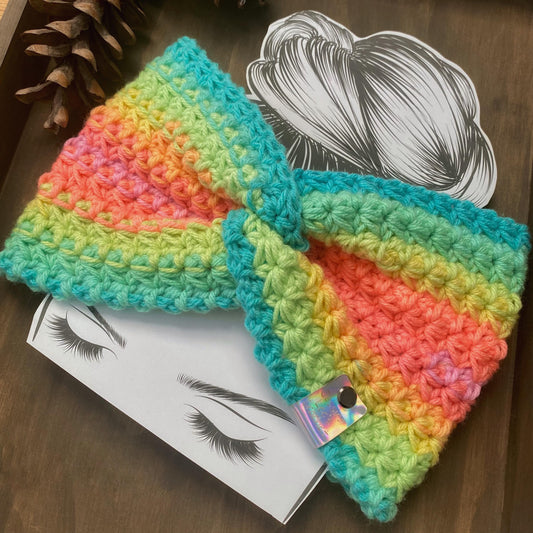 Fireside Ear Warmer Crochet Pattern