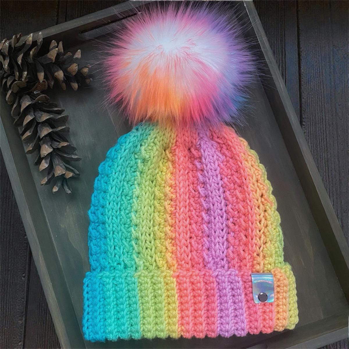 Cabin Glow Beanie Crochet Pattern