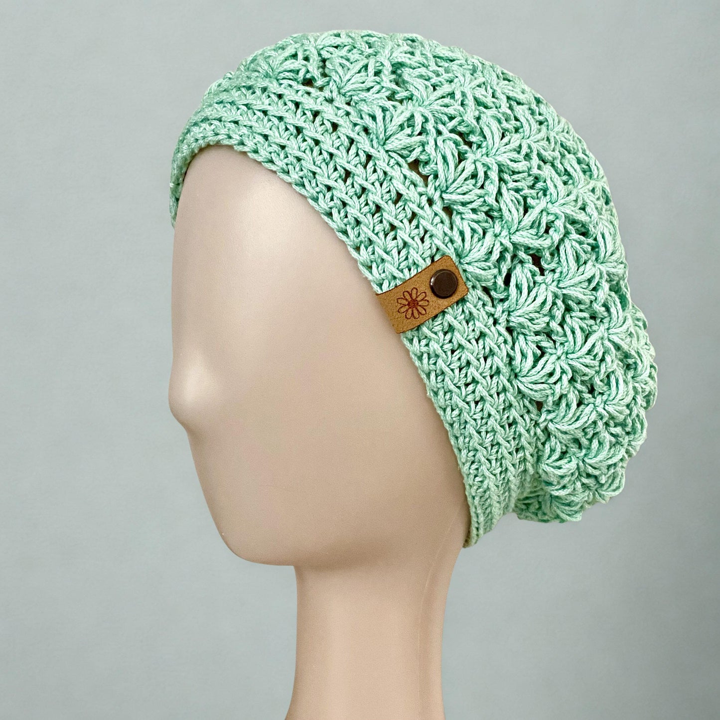 Spring Lily Beret Crochet Hat Pattern