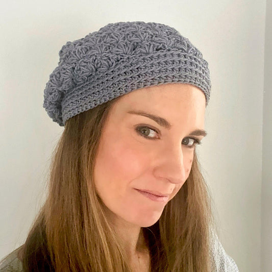 Spring Lily Beret Crochet Hat Pattern
