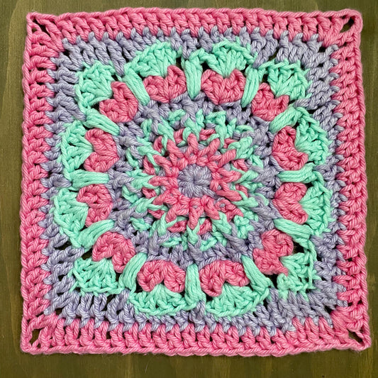 Pretty Little Things Motif Granny Square Crochet Pattern
