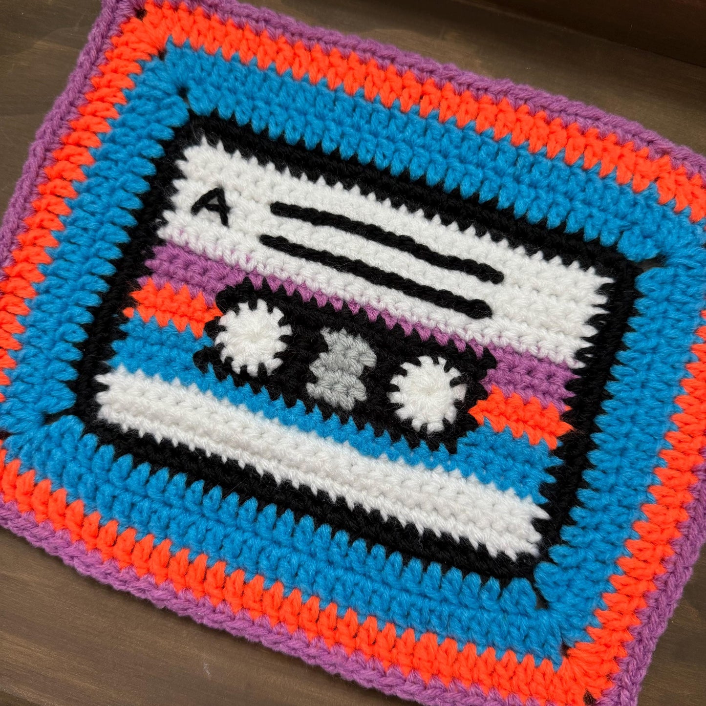 Mega Mix Tape Crochet Granny Square Pattern