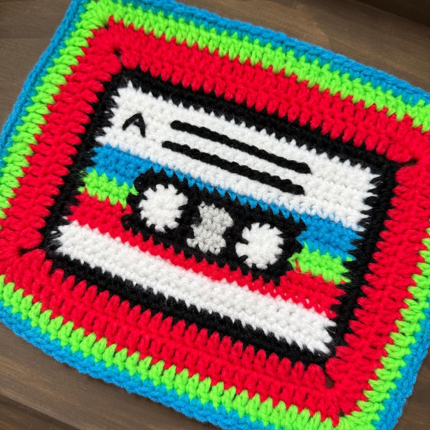Mega Mix Tape Crochet Granny Square Pattern