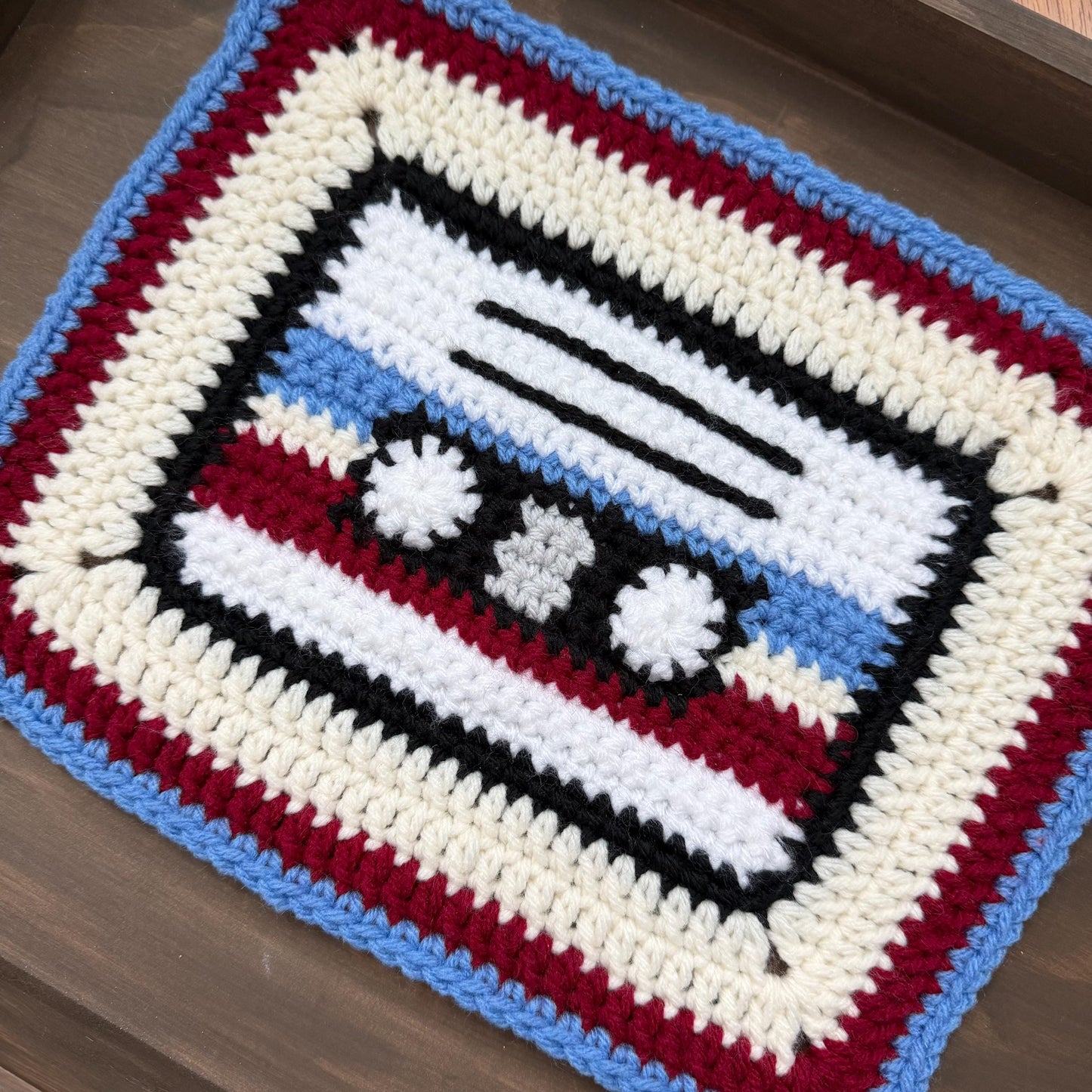 Mega Mix Tape Crochet Granny Square Pattern